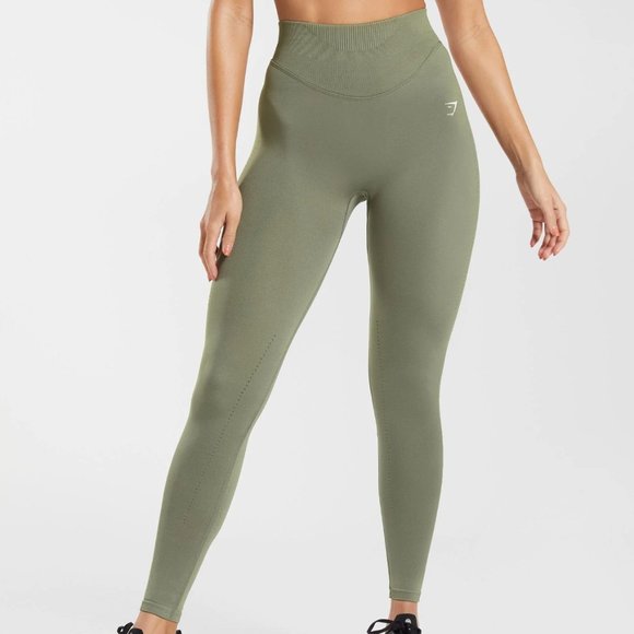 Like- new Gymshark SWEAT SEAMLESS LEGGINGS - Picture 1 of 10